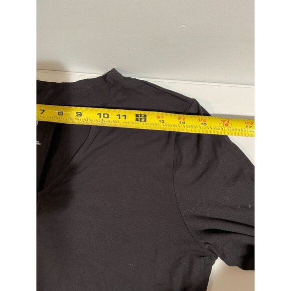 Maurices Long Sleeve Black A-Line Tunic Dress Medium Cotton Blend - Picture 6 of 8